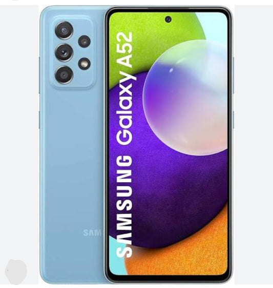 Samsung Galaxy A52 5G US Version Smartphone Facial Recognition & Fingerprint Unlock Function Dust Water & Scratch Resistant HD Screen Super/Fast Charging Blue Smartphone smp
