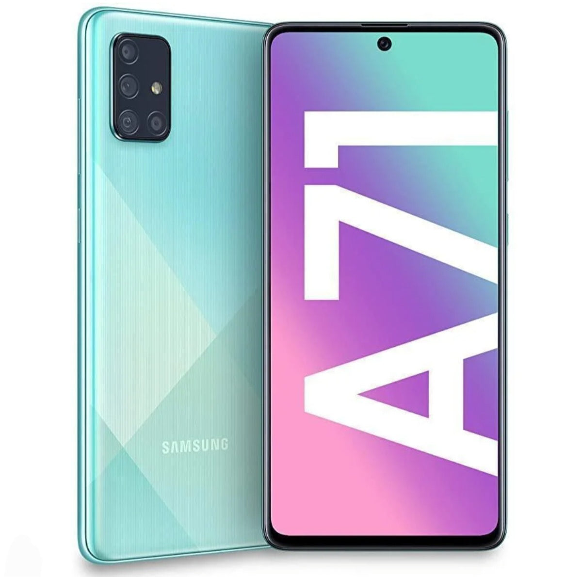 Samsung Galaxy A71 5G US Version Blue Smartphone Dust Water & Scratch Resistant HD Screen Super/Fast Charging Smartphone. smp