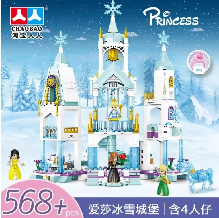 Frozen Princess Ice Castle Set Building Blocks Toys tys bbs