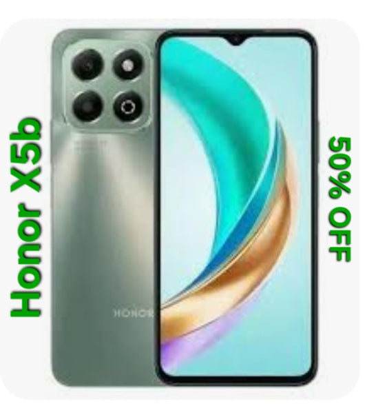 Honor X5b Chinese Version Smartphones (Randomly Selected Colors) Facial Recognition & Fingerprint Unlock Function Dust Water & Scratch Resistant HD Screen Super/Fast Charging Smartphones smp