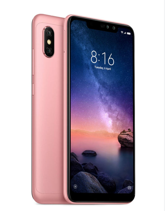Xiaomi Redmi Note 6 Pro Global Version Randomly Selected Color Smartphone Dust Water & Scratch Resistant HD Screen Super/Fast Charging Smartphone (RAM 3GB+32GB ROM). smp
