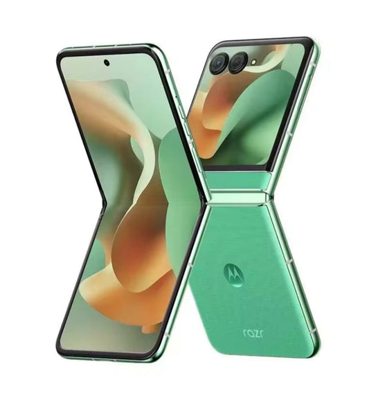 Lenovo Motorola Razr 60 5G Smartphone Facial Recognition & Fingerprint Unlock Function Dust Water & Scratch Resistant HD Screen Super/Fast Charging (RAM 12GB+256GB ROM) (Green) Flip/Foldable Smartphone smp