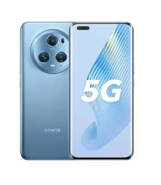 Honor Magic 5 Pro Chinese Version Blue Smartphone Facial Recognition & Fingerprint Unlock Function Dust Water & Scratch Resistant HD Screen Super/Fast Charging (RAM 12GB+256GB ROM) Smartphone smp