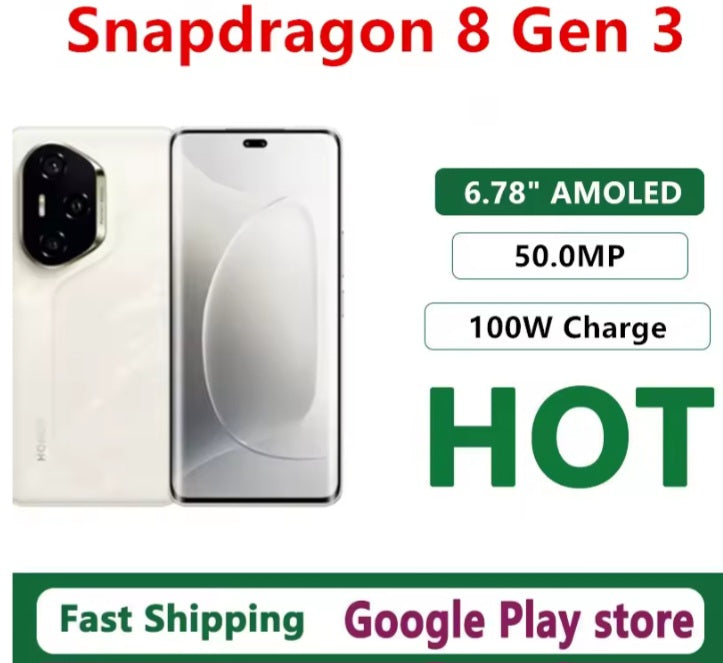 Honor 300 Pro 5G China Version White Smartphone Dust Water & Scratch Resistant HD Screen Super/Fast Charging Smartphone (RAM 16GB+512GB ROM). smp