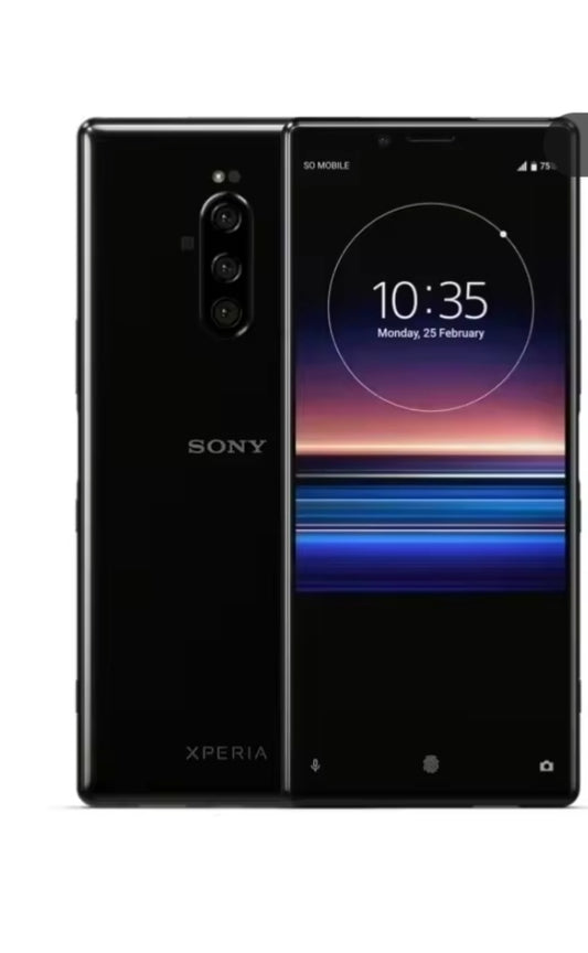 Sony Xperia 1 Smartphone Water Resistant Dustproof HD Screen Super/Fast Charging Global Version (J8110 Full Set) (Black) Smartphone smp