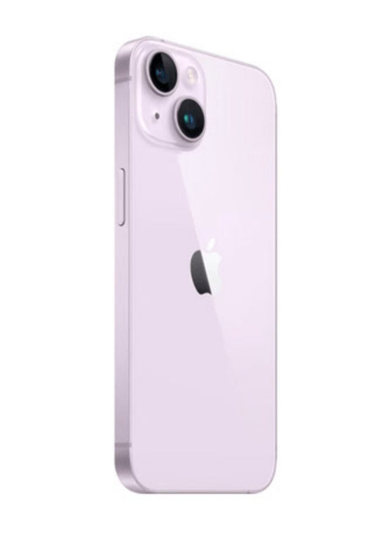 Apple iPhone 14 Plus 5G Smartphone Facial Recognition Function Dust Water & Scratch Resistant HD Screen Super/Fast Charging (128GB ROM Simple Set) (Purple) Smartphone smp