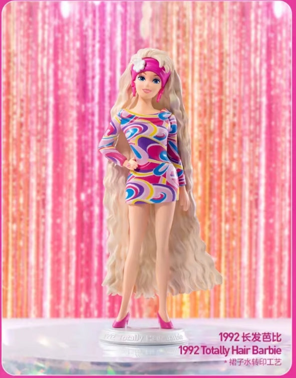 Original Popmart Barbie Fashion Series "1992 Totally Hair Barbie" Doll dll tys