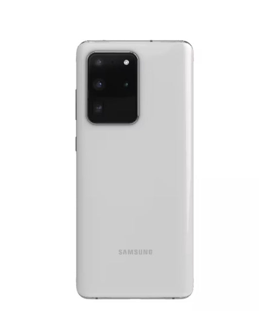 Samsung Galaxy S20 Ultra 5G Global Version Smartphone Facial Recognition & Fingerprint Unlock Function Dust Water & Scratch Resistant HD Screen Super/Fast Charging (G988F Full Set) (White) Smartphone smp