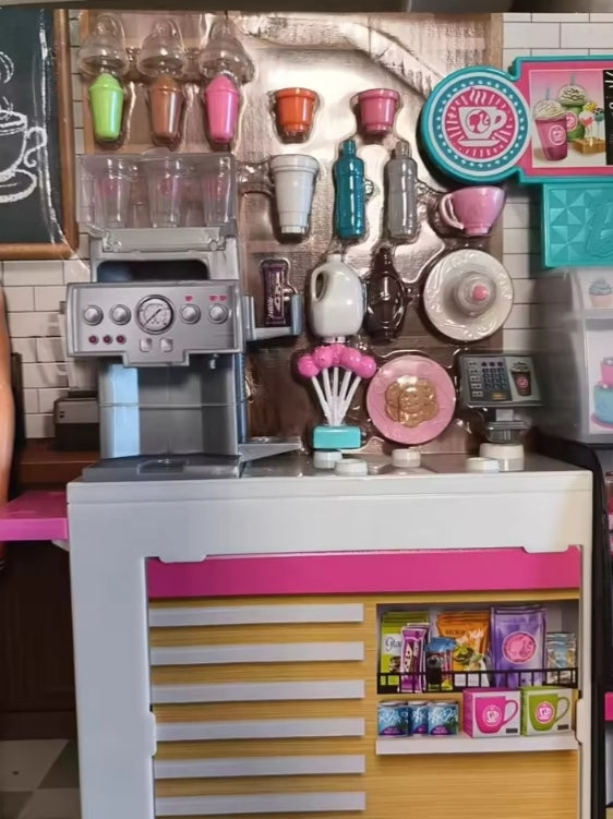 Barbie Doll Dessert House Coffee Shop Set tys dll