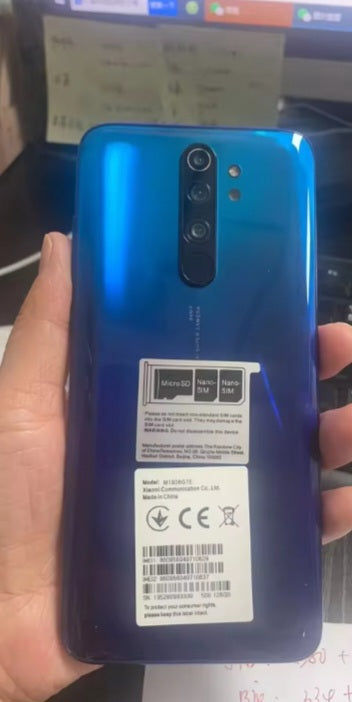 Xiaomi Redmi Note 8/Note 8 Pro Global Version Blue Smartphone Facial Recognition & Fingerprint Unlock Function Dust Water & Scratch Resistant HD Screen Super/Fast Charging (RAM 4GB+64GB ROM) Smartphone + FREE Gift. smp