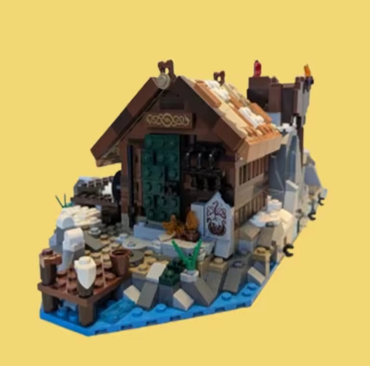 Viking Village Building Blocks Set Toys tys bbs