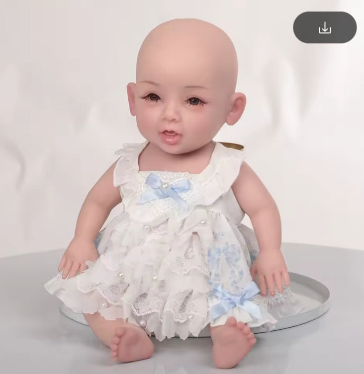 Herpinker Full Body Silicone Reborn (25cm painted 0.6kg) Doll tys dll
