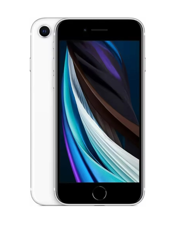 Apple iPhone SE 2 4G Smartphone Fingerprint Unlock Function Dust Water & Scratch Resistant HD Screen Super/Fast Charging (64GB ROM) (White) Smartphone smp