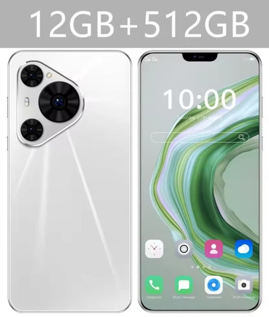 2026 HOT New P80 Ultra 7.0inch HD 4K Android 12GB+512GB (White) Smartphone smp