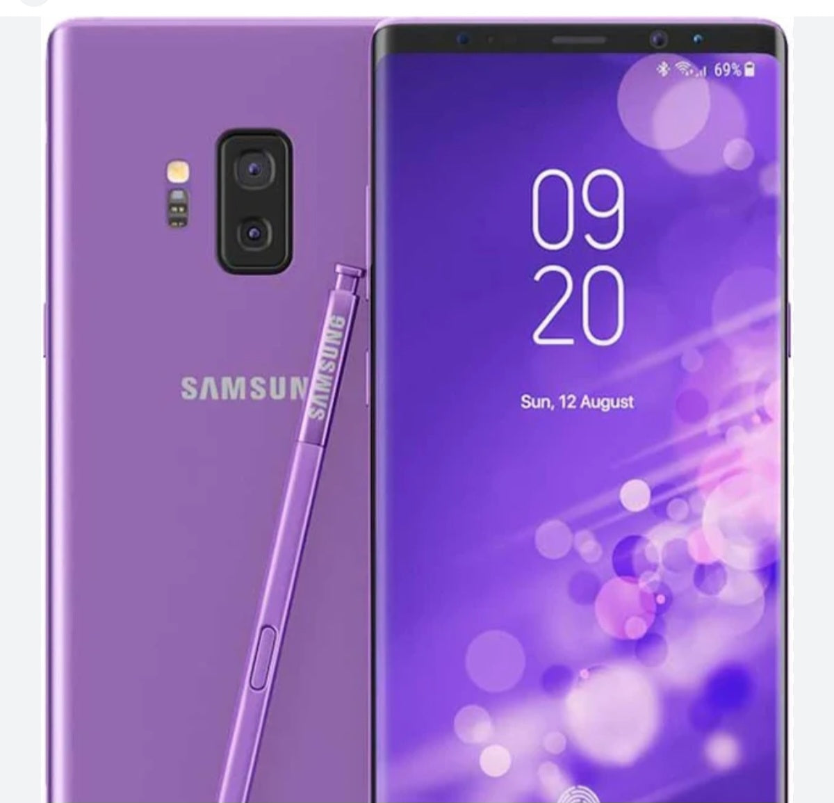 Samsung Galaxy Note 9 US Version Purple Smartphone Dust Water & Scratch Resistant HD Screen Super/Fast Charging Smartphone (512GB). smp