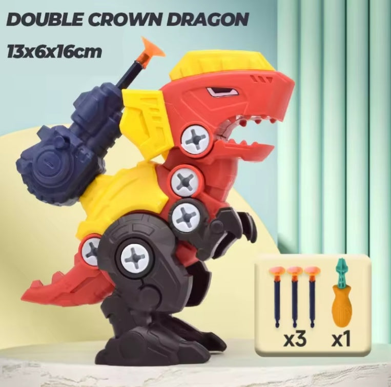 Children's Educational DIY Dinosaur Screwing Building Blocks Set Toys tys bbs