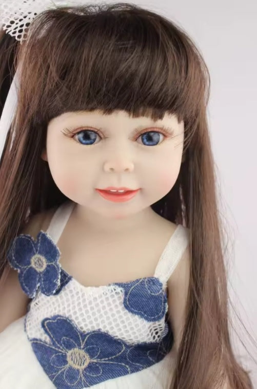 Realistic Silicone American Baby Doll Girl tys dll