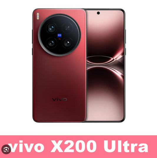 Vivo X200 Ultra 5G Global Version Smartphone Facial Recognition & Fingerprint Unlock Function Dust Water & Scratch Resistant HD Screen Super/Fast Charging (RAM 12GB+256GB ROM) (Red) Smartphone smp