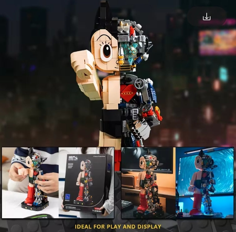 Collector's Cartoon Action Figure Astro Boy Building Block Set Toys (no box) tys bbs