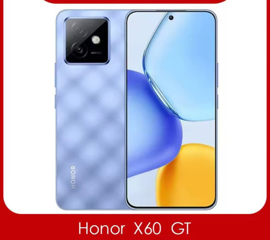 Honor X60 GT 5G Chinese Version Blue Smartphone Facial Recognition & Fingerprint Unlock Function Dust Water & Scratch Resistant HD Screen Super/Fast Charging Smartphone (RAM 12GB+256GB ROM) smp