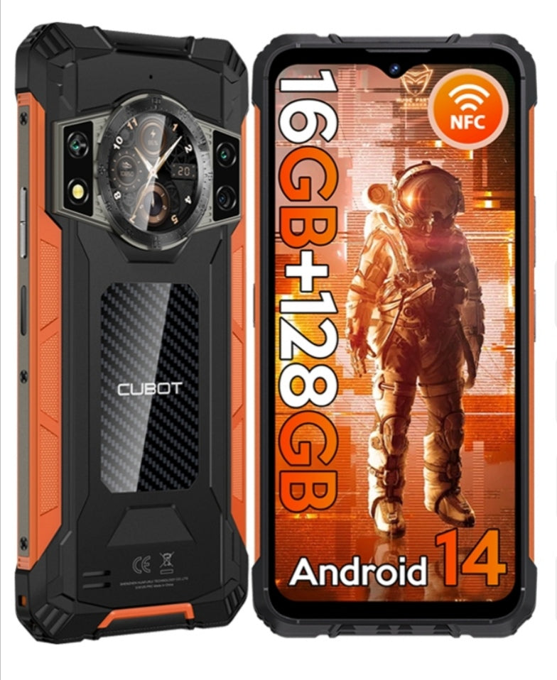 CUBOT Kingkong Ace 2 Waterproof Smartphone Global Version 6.56inch HD Screen (Orange) Smartphone smp