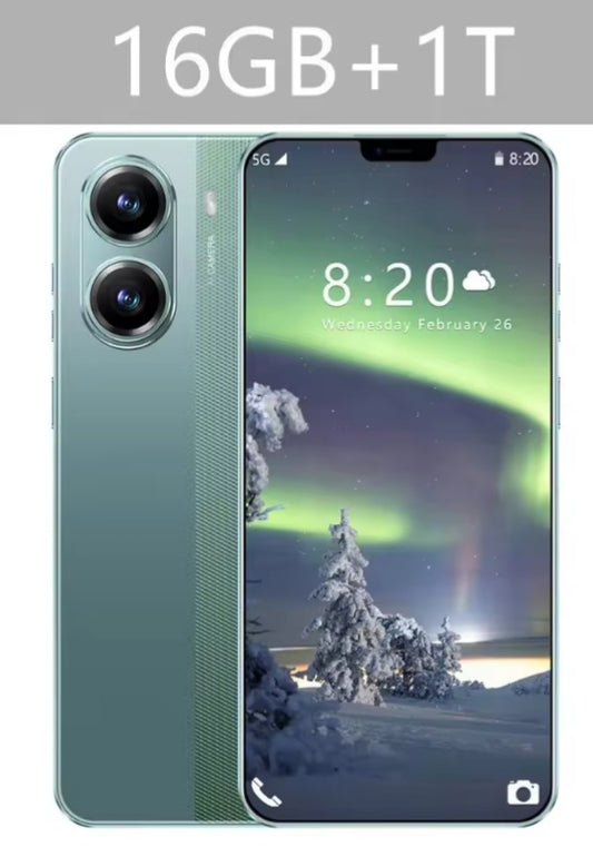 NEW X7 Pro 7.0 HD Global Edition 16GB 1TB Android Facial Recognition Function (Green) Smartphone smp