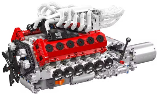 Mould King V12 Engine Building Blocks Set Toys (without box) tys bbs