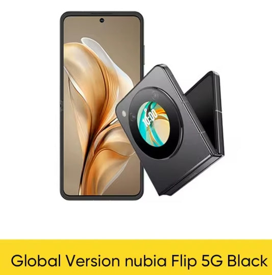 Nubia Flip 5G Snapdragon 7 Gen 1 Global Version Smartphone RAM 12GB+512GB ROM (Black) Smartphone smp