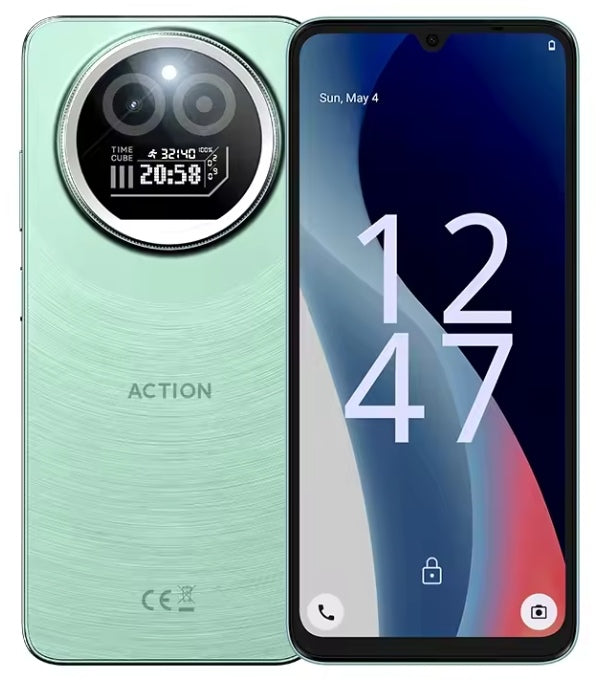 IIIF150 Action A5Pro 6.8inch HD+ Global Version Android 15 8GB RAM 256GB ROM (Fresh Green) Smartphone smp