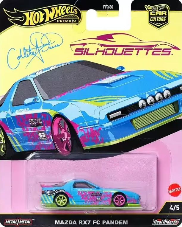 Hot Wheels Premium JDM Mazda Series "Mazda RX7 FC Pandem" Toy Car tys crs