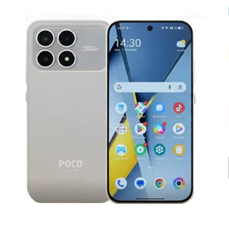 Xiaomi Poco F8 Pro 5G Global Version Silver Smartphone Facial Recognition & Fingerprint Unlock Function Dust Water & Scratch Resistant HD Screen Super/Fast Charging (RAM 12GB+256GB ROM) Smartphone. smp