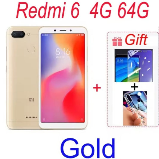 Xiaomi Redmi 6A Global Version Grey Smartphone Facial Recognition & Fingerprint Unlock Function Dust Water & Scratch Resistant HD Screen Super/Fast Charging (RAM 4GB+64GB ROM) Smartphone + FREE Gifts. smp