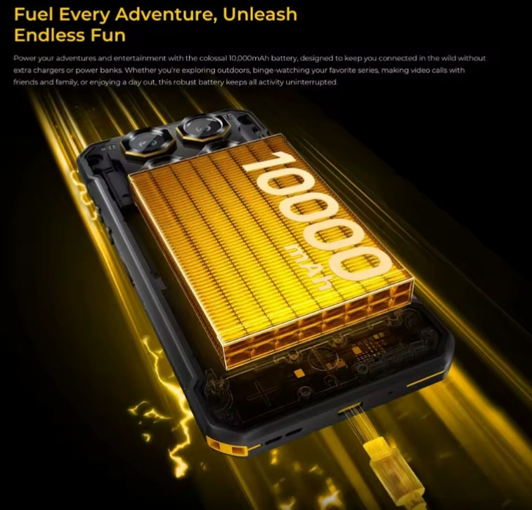 OUKITEL WP60 5G Rugged Waterproof Smartphone Global Version HD Screen Super/Fast Charging RAM 12GB+512GB ROM (Silver) Smartphone smp