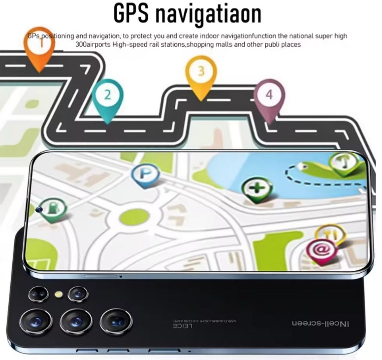 2025 High Quality LCD Screen S25 Ultra 7.3 Inch (Gold) Smartphone smp