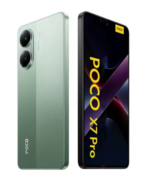 Xiaomi Poco X7 Pro 5G Global Version Green Smartphone Facial Recognition & Fingerprint Unlock Function Dust Water & Scratch Resistant HD Screen Super/Fast Charging Smartphone (RAM 12GB+256GB ROM). smp