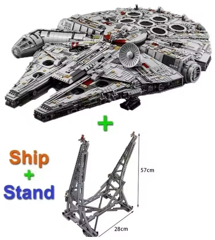 Millennium Ship Falcon Building Blocks Set Toys With Stand tys bbs