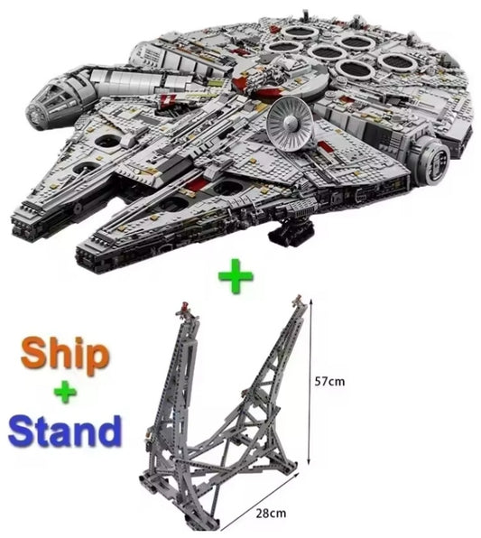 Millennium Ship Falcon Building Blocks Set Toys With Stand tys bbs