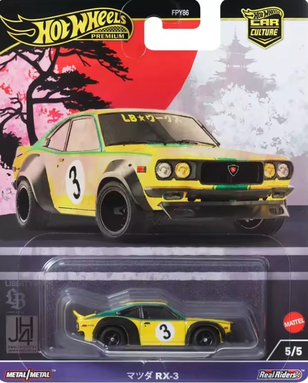 Hot Wheels Premium JDM Mazda Series "Mazda RX-3" Toy Car tys crs