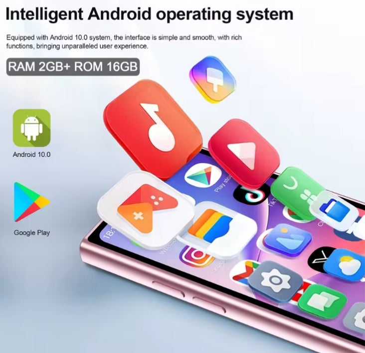 SERVO S27 Mini 3G Android Palm Smartphone With Facial Recognition Function RAM 2GB+16GB ROM (Pink) Smartphone smp