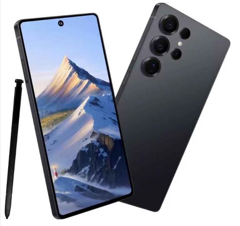 Android Global Version S25 Pro Smartphone Facial Recognition + Finger Unlock Function RAM 12GB+512GB ROM (Black) Smartphone smp
