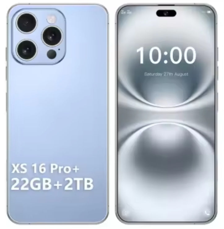 XS 16 Pro+ 22GB+2TB 7.3inch HD 4G 5G Android (Blue) Smartphone smp