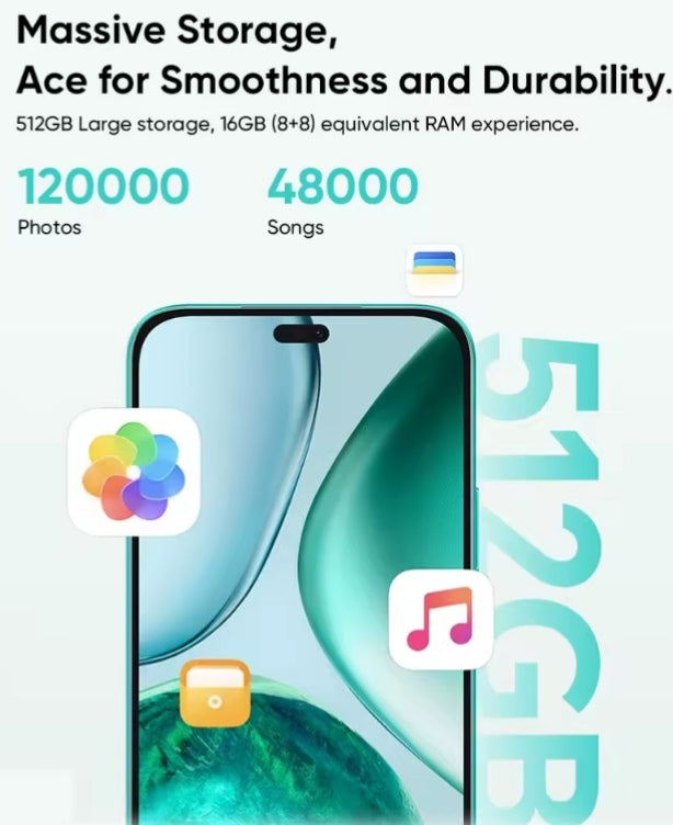 Honor X8C Global Version Waterproof Smartphone Snapdragon 685 Screen 6.7inch RAM 8GB+512GB ROM SuperCharge (Black) Smartphone smp