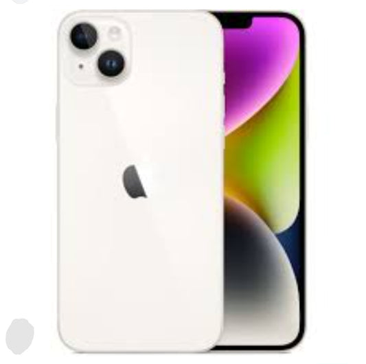 Apple iPhone 14 Plus 5G Smartphone Facial Recognition Function Dust Water & Scratch Resistant HD Screen Super/Fast Charging (128GB ROM Simple Set) (White) Smartphone smp