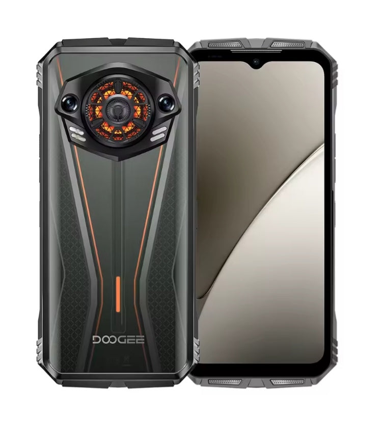 DOOGEE S PUNK PRO Waterproof Smartphone Global Version HD Screen Android 14 Super/Fast Charging Orange) Smartphone smp