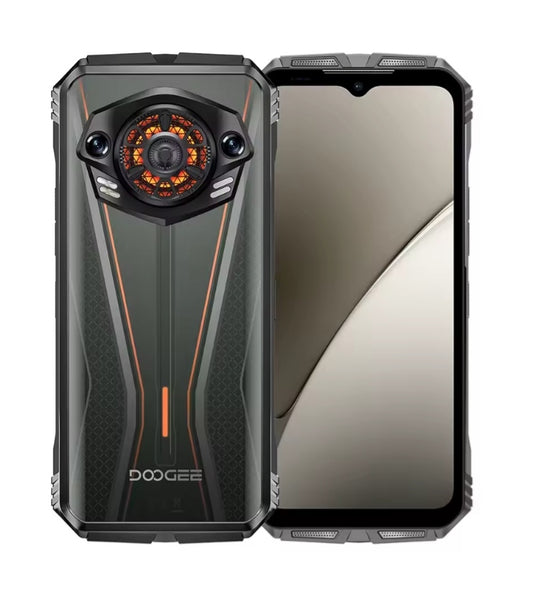 DOOGEE S PUNK PRO Waterproof Smartphone Global Version HD Screen Android 14 Super/Fast Charging Orange) Smartphone smp