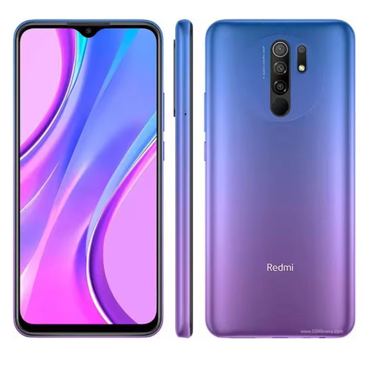 Xiaomi Redmi 9 Global Version Champion Purple Blue Smartphone Facial Recognition & Fingerprint Unlock Function Dust Water & Scratch Resistant HD Screen Super/Fast Charging (RAM 4GB+128GB ROM) Smartphone + FREE Gift. smp