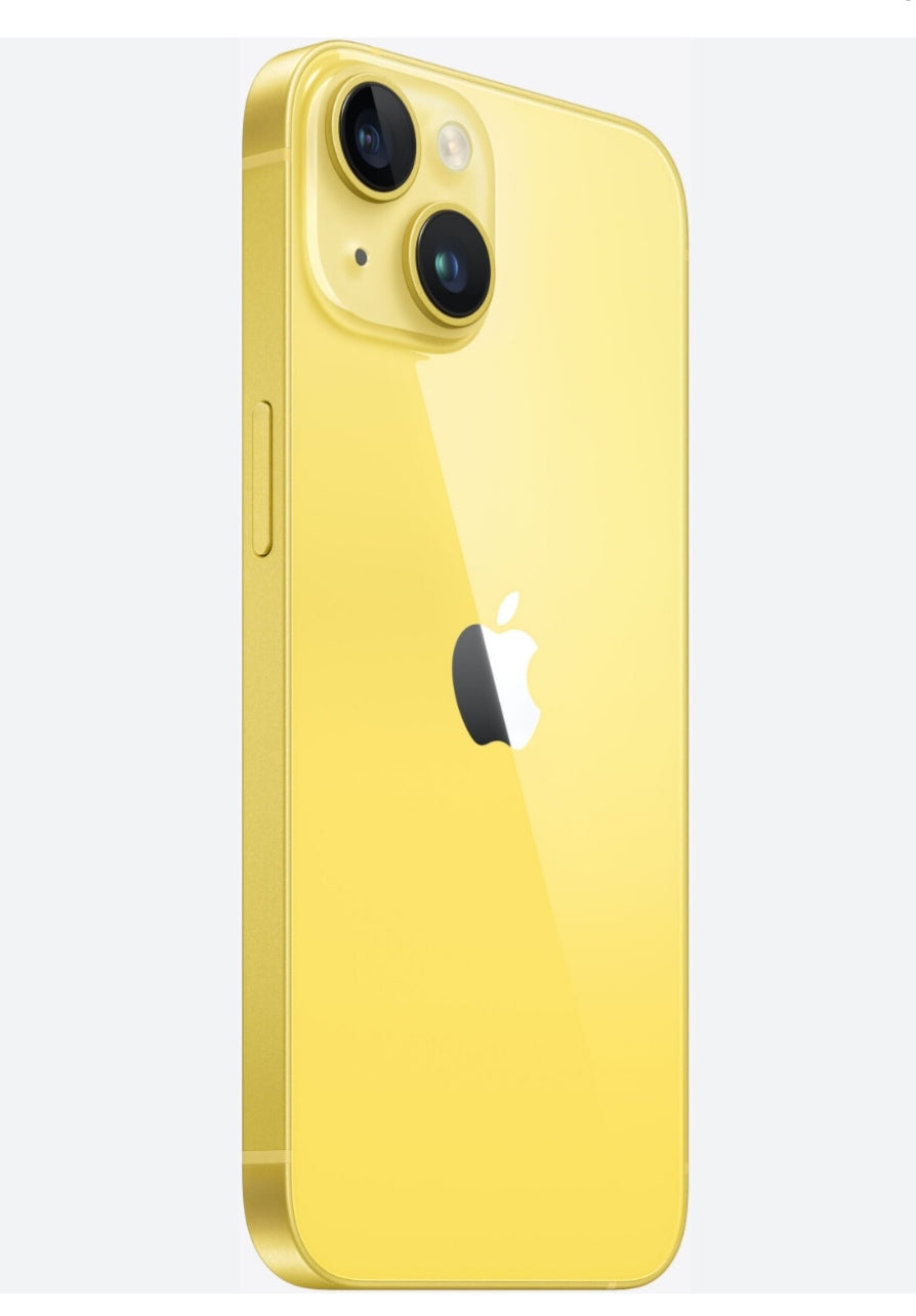 Apple iPhone 14 Plus 5G Smartphone Facial Recognition Function Dust Water & Scratch Resistant HD Screen Super/Fast Charging (128GB ROM Full Set) (Yellow) Smartphone smp