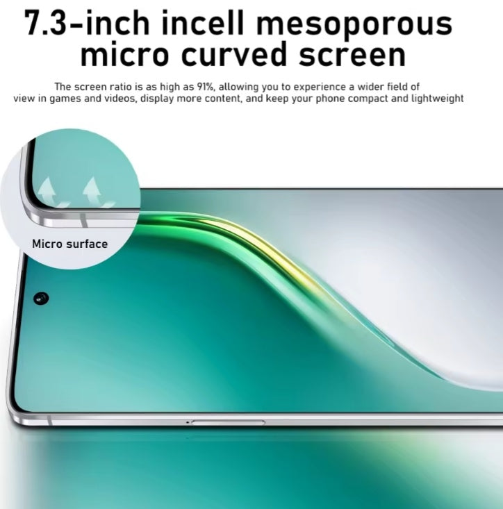 Camon 40 Pro 4G 5G Android 15 Smartphone Facial Recognition Function 7.3inch HD 4K Screen RAM 8GB+256GB ROM (Black) Smartphone smp