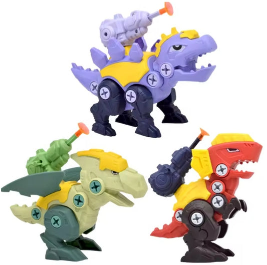 Children's Educational DIY Dinosaur Screwing Building Blocks Set Toys tys bbs