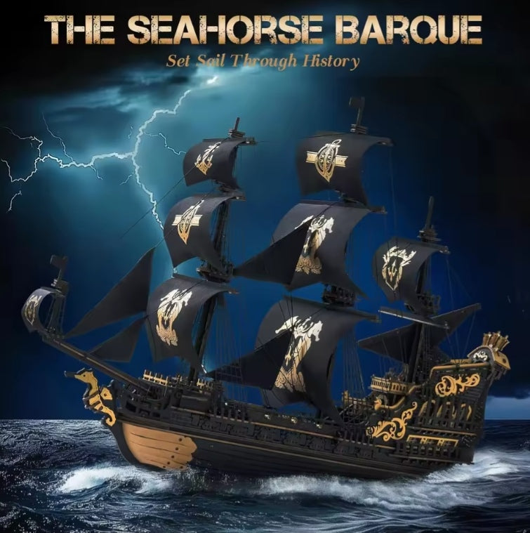 Desk Decor Wooden Ship Building Blocks Set Toys tys bbs